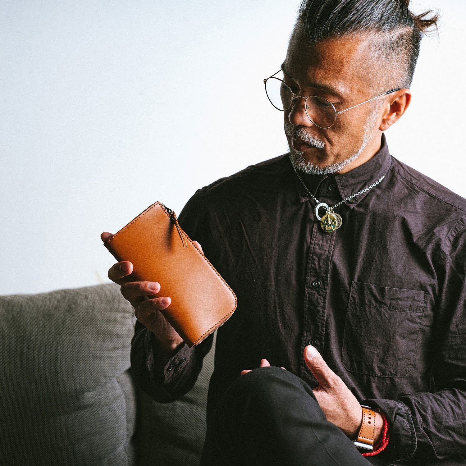 Smith "カードが立つ" 長財布 - RUBATO&Co.