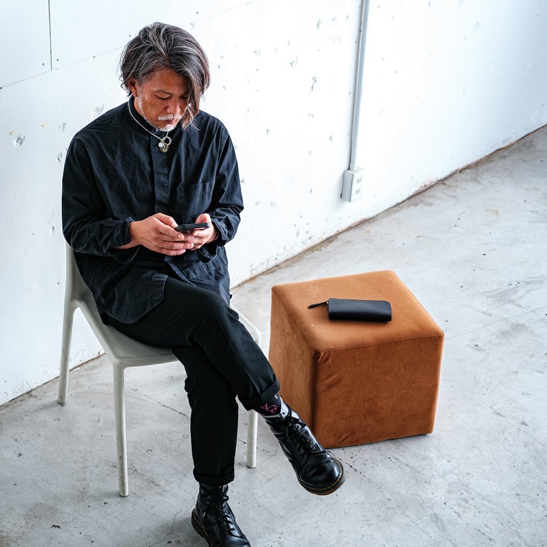 Smith "カードが立つ" 日本製 栃木レザー 長財布 - RUBATO&Co.