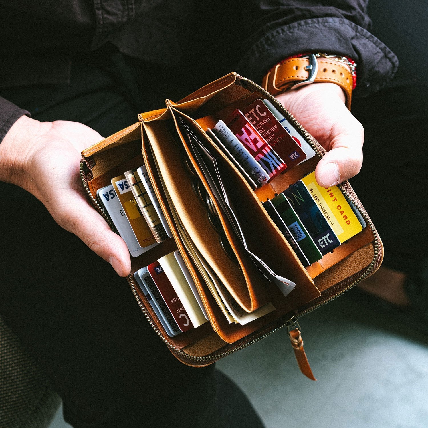 Smith "カードが立つ" 長財布 - RUBATO&Co.